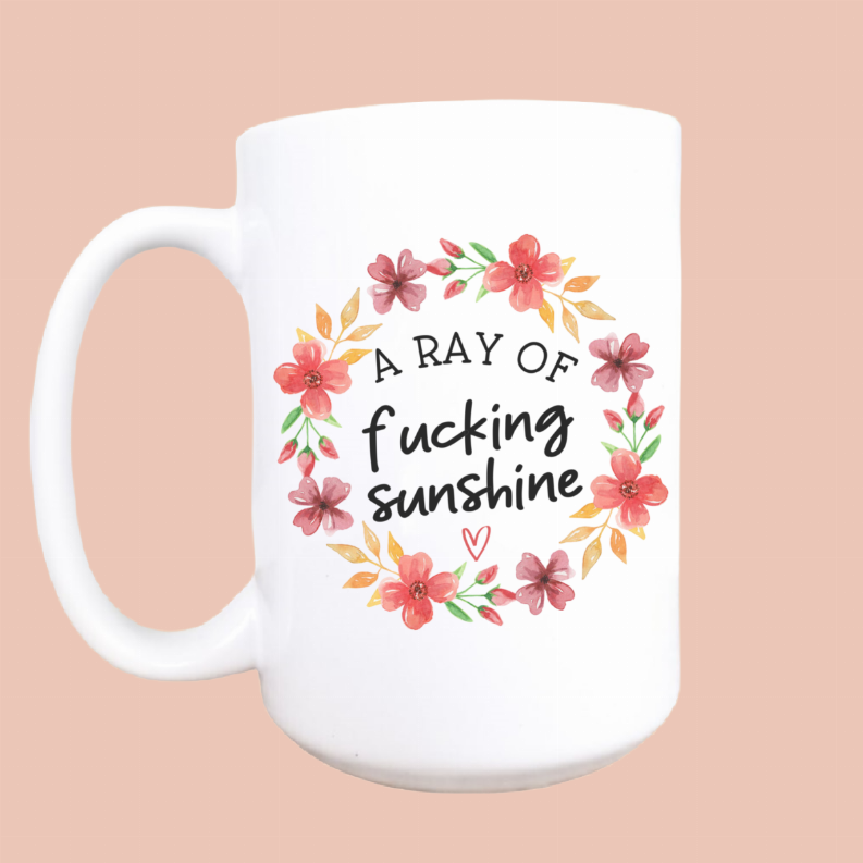 A ray of sunshine ceramic coffee mug