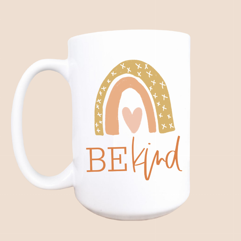 Be kind ceramic coffee mug