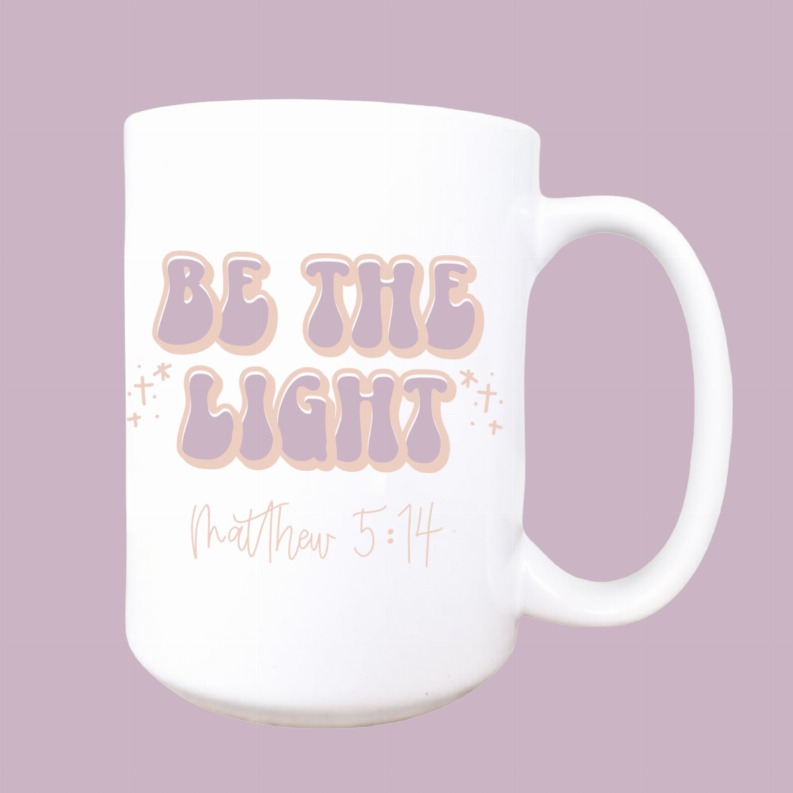 Be the light ceramic coffee mug