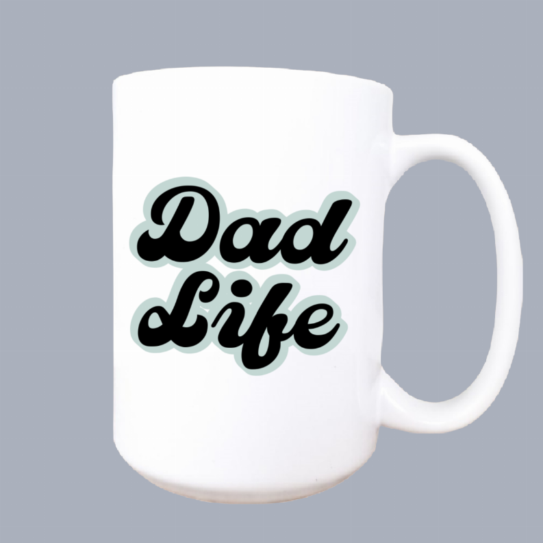Dad life ceramic coffee mug