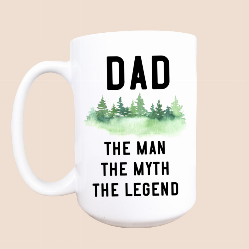 Dad the man ceramic coffee mug