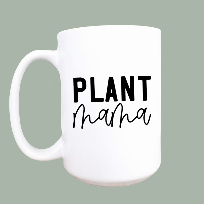 Plant mama ceramic coffee mug