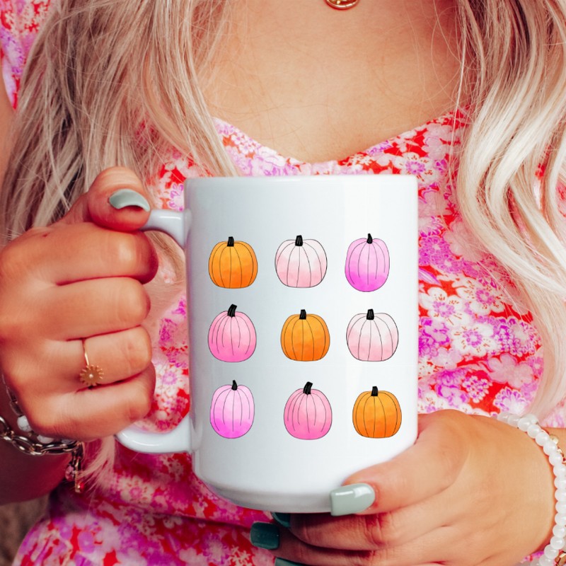 Pumpkin ceramic coffee mug
