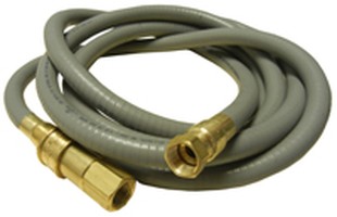 10 ft. natural gas hose, 0.375 in. diameter, with quick connect coupling
