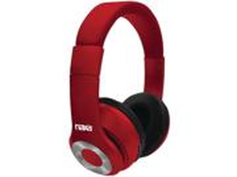Naxa Ne965 Red Backspin Bluetooth Wireless Headphones