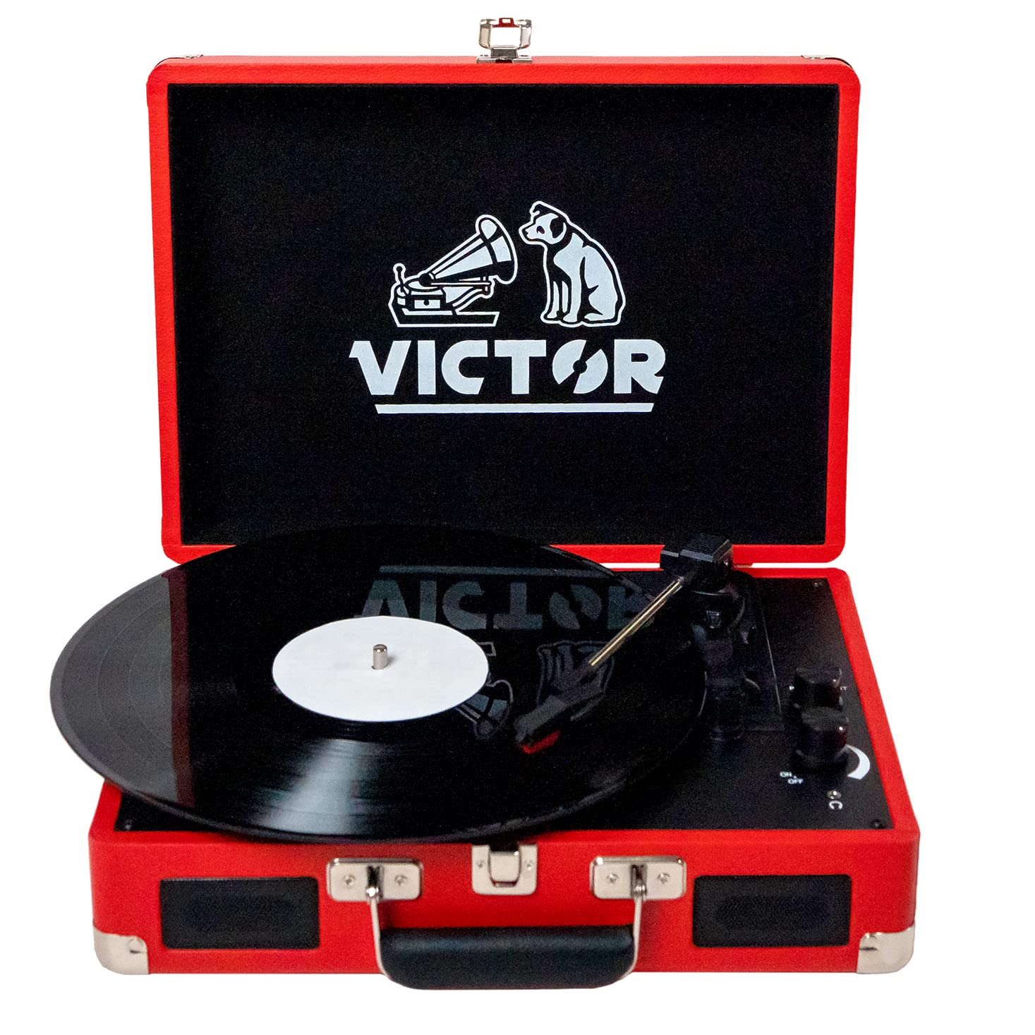 VICTOR VSRP-800-RD RED METRO SUITCASE TURNTABLE