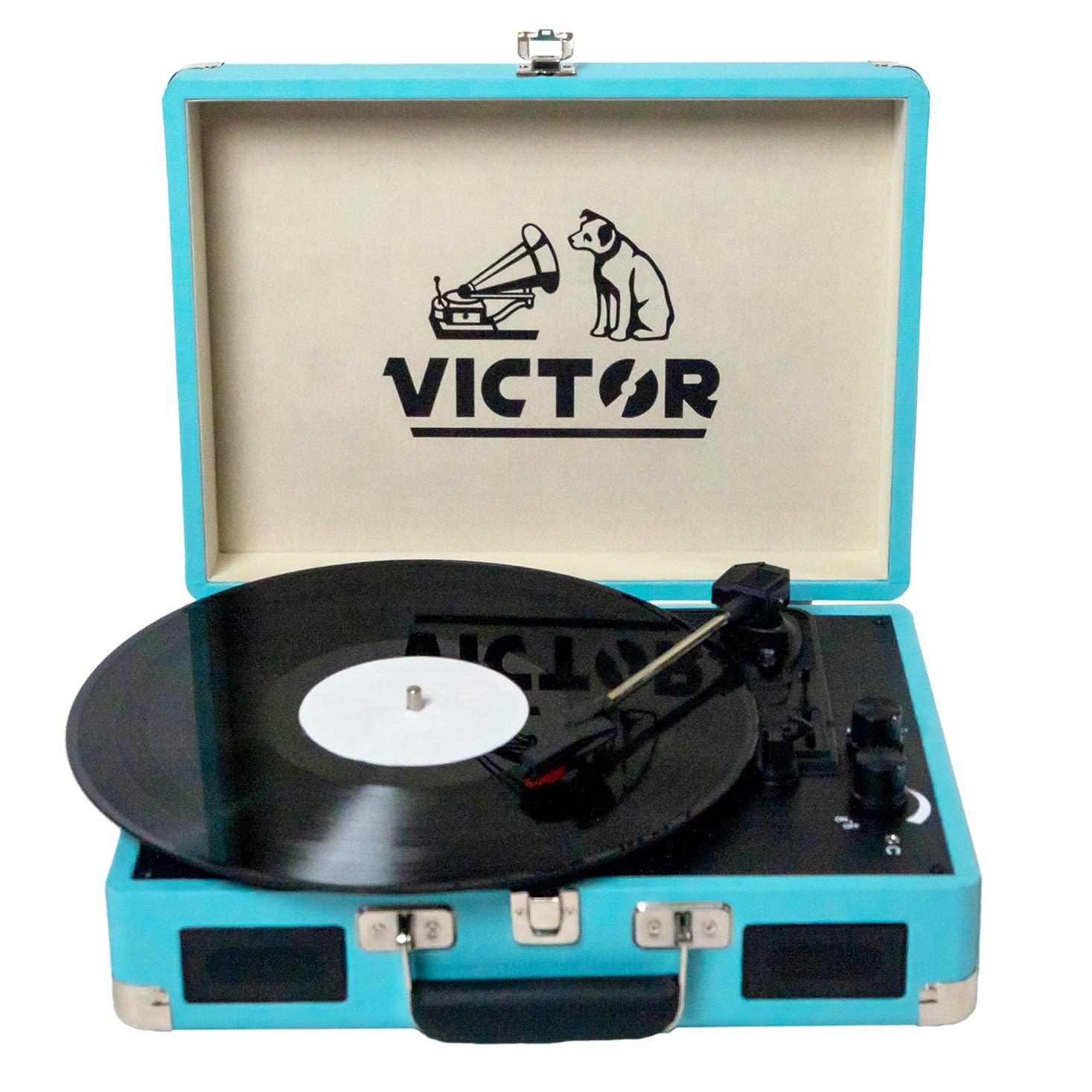 VICTOR VSRP-800-TQ TURQUOISE METRO SUITCASE TURNTABLE