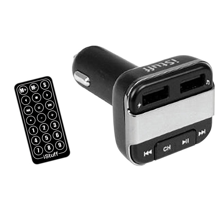 Istuff BT & FM Transmitter Car Charger with Remote