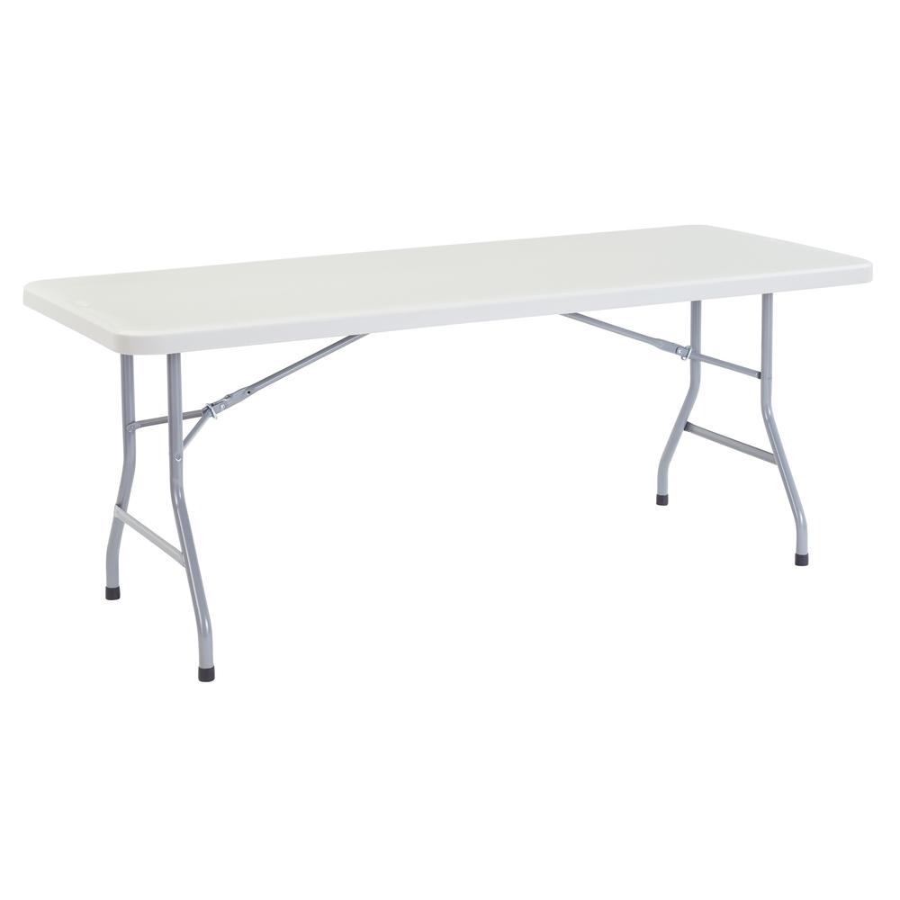 NPS 30" x 72" Heavy Duty Folding Table, Speckled Gray