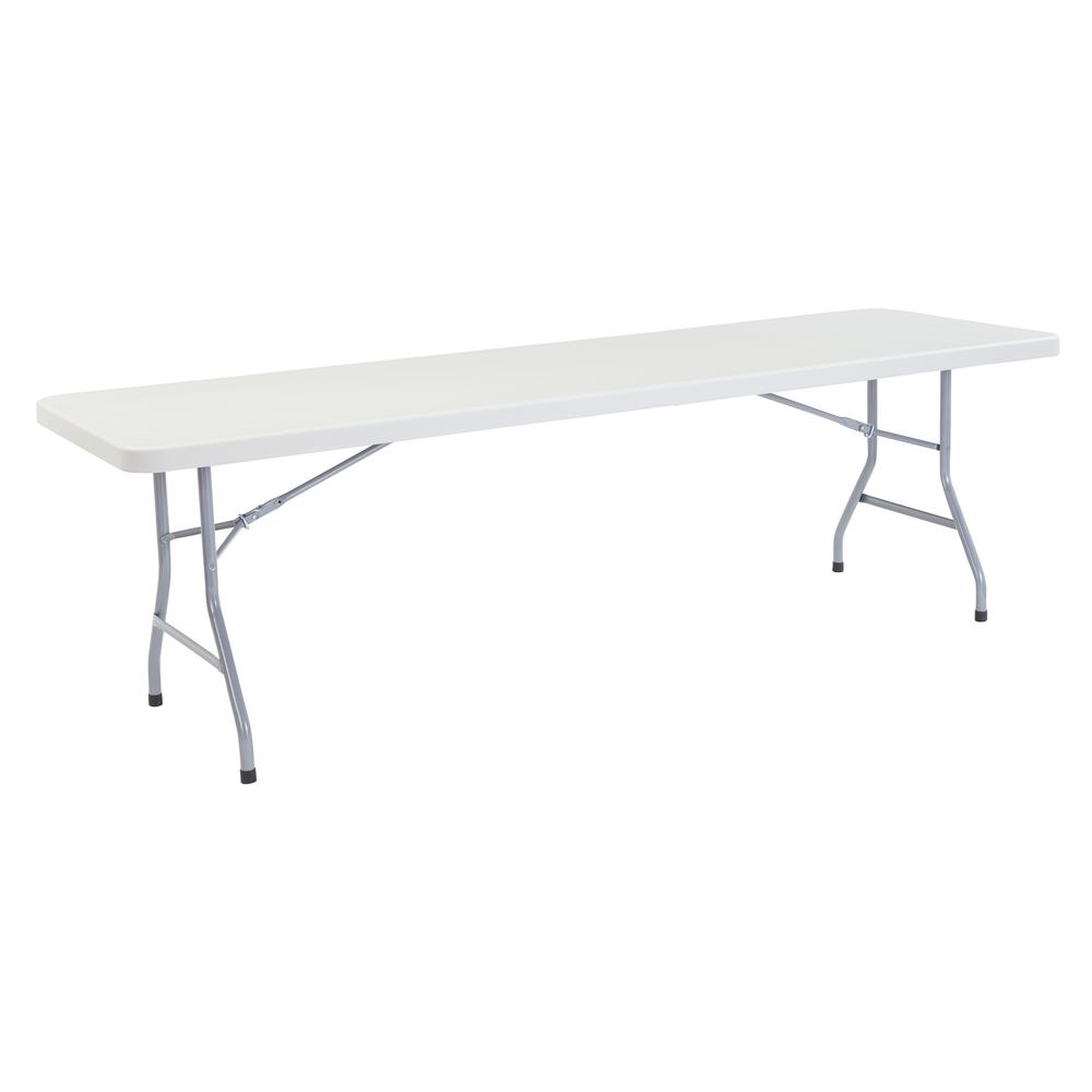 NPS 30" x 96" Heavy Duty Folding Table, Speckled Gray
