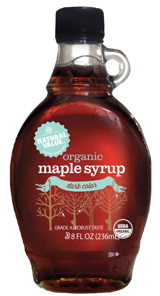 Natural Value A Dark & Robust Maple Syrup (12x8Oz)
