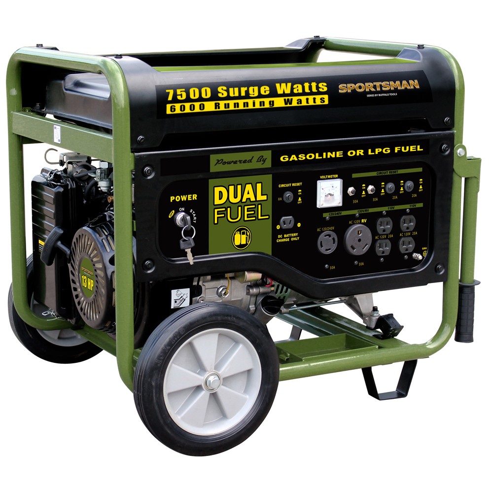 7500 Watt Dual Fuel Generator