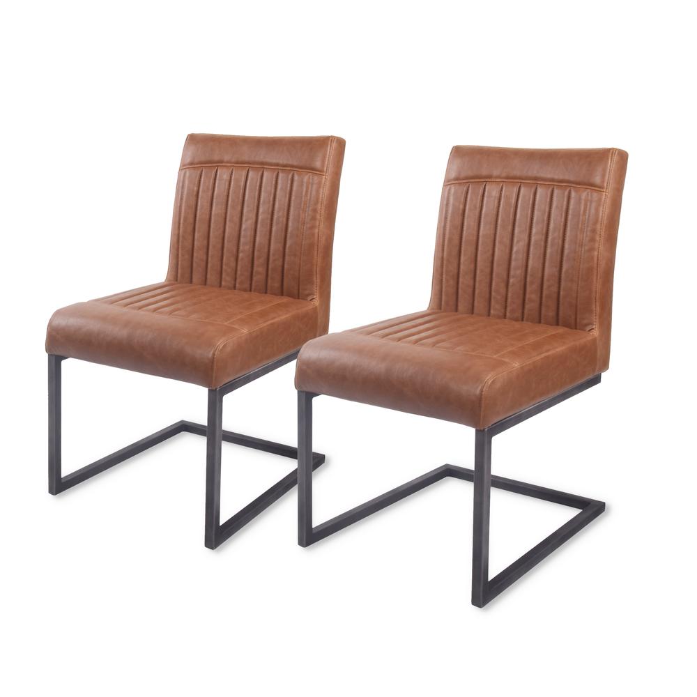 Ronan PU Leather Dining Chair, (Set of 2)
