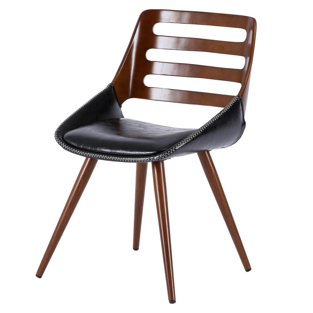 Shelton PU Leather Bamboo Chair