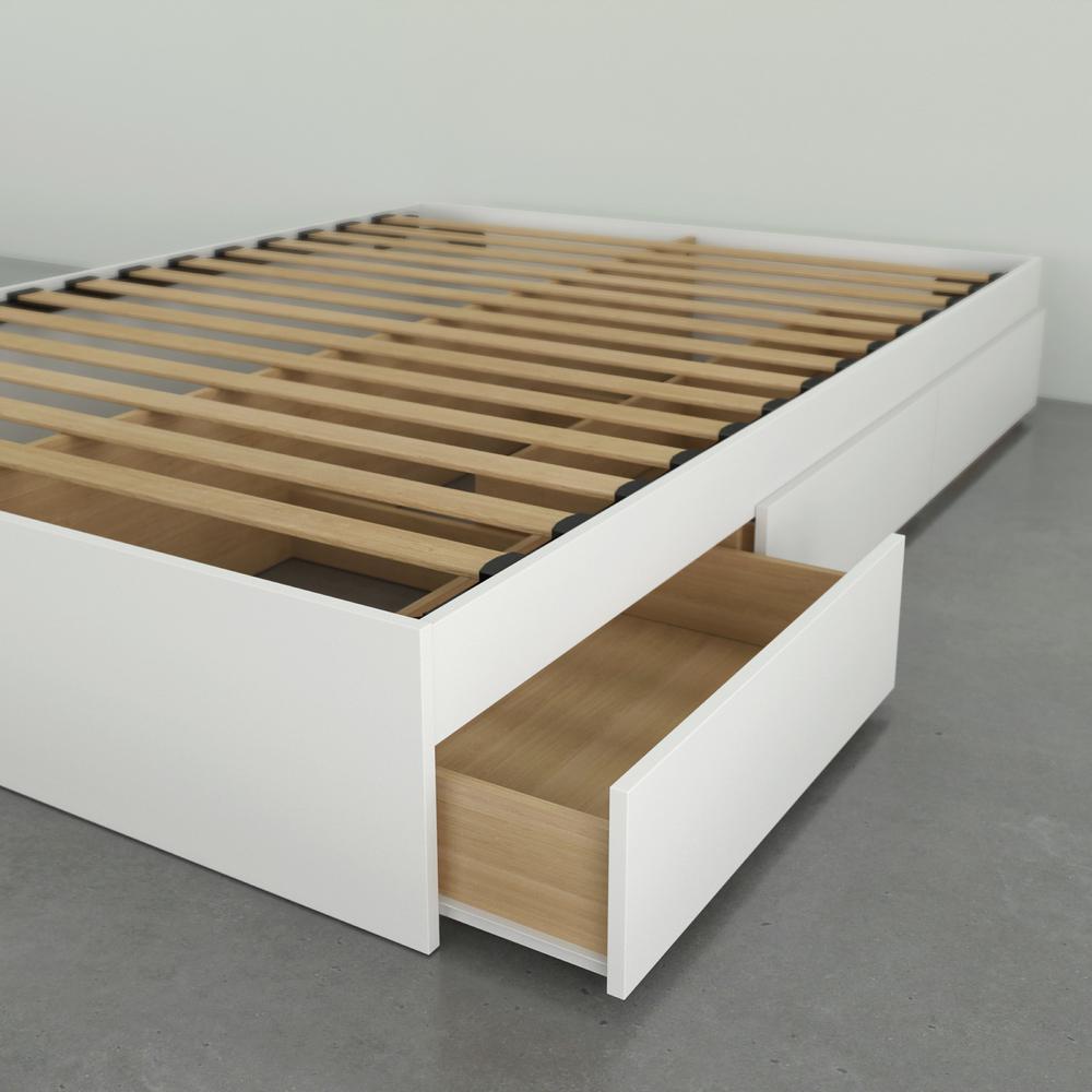Nexera 373903 Twin Size Bed, 3-Drawer, White