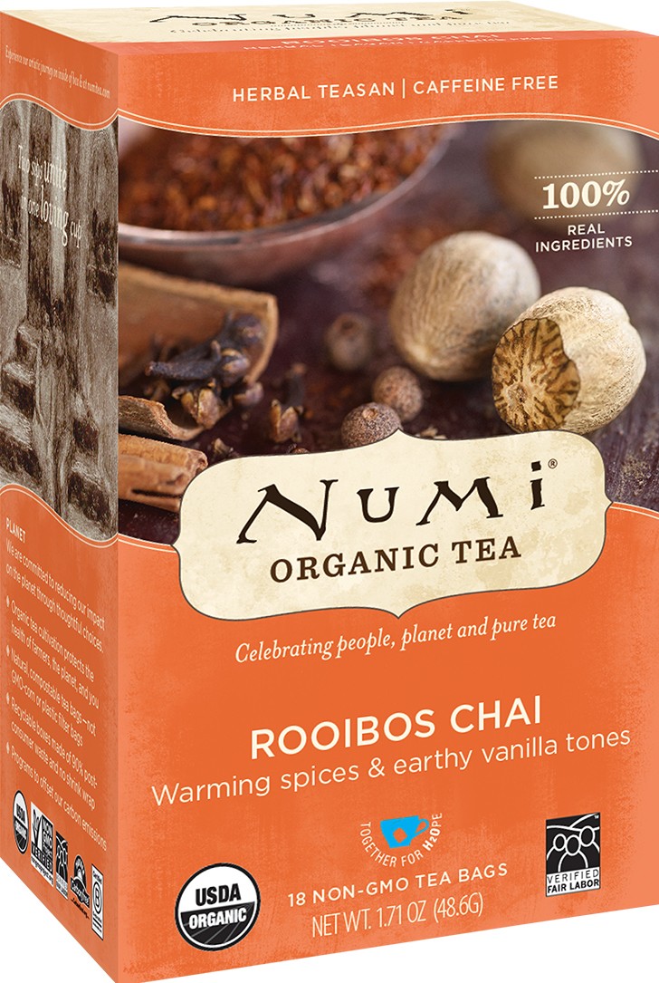 Numi Tea Ruby Chai Herbal Tea (6x18 Bag)