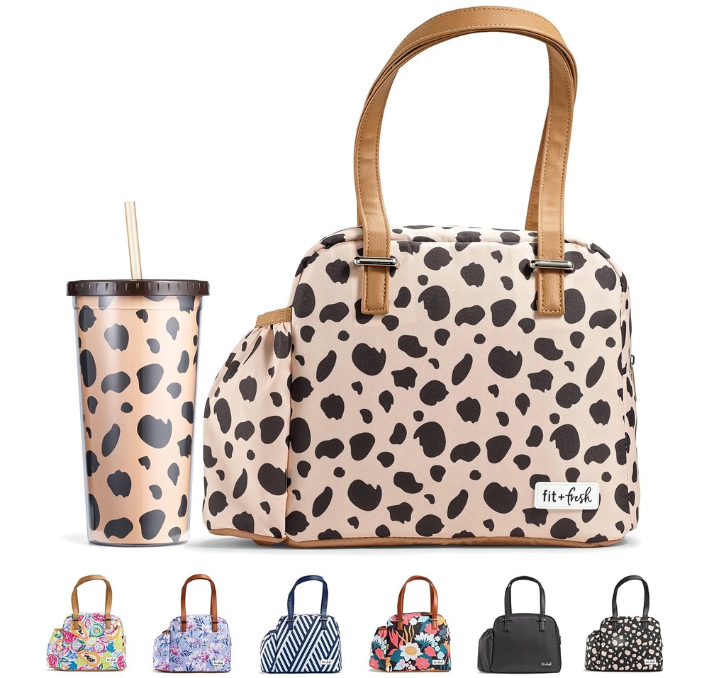 Fit & Fresh Laketown Cheetah Insulated Lunch