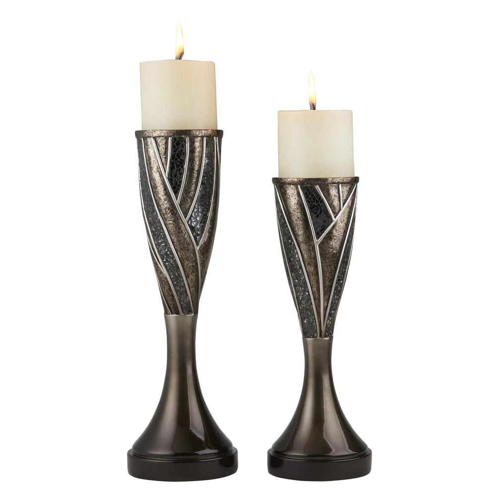 12" & 14"H Lelei Candleholder Set (Candles Included)