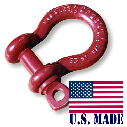 1/2 inch ATV D-SHACKLES - North American Made (SINGLE) (ATV RECOVERY)