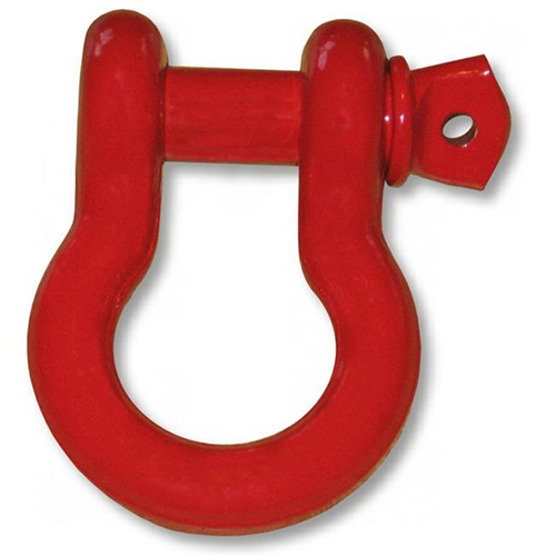 7/8 inch X-Large D-Shackle - PATRIOT RED Powdercoated (SINGLE) (4X4 RECOVERY)