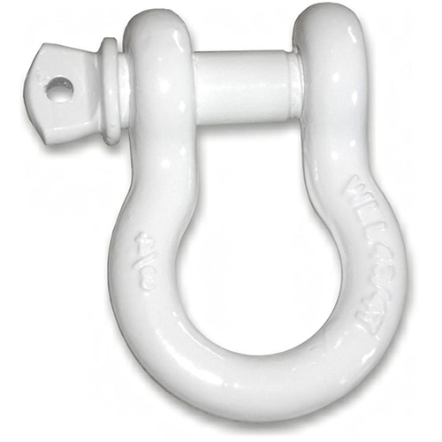 Powder-coated 3/4 inch Jeep D-Shackle - SUPER WHITE (SINGLE)
