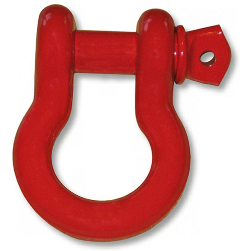 Powder-coated 3/4 inch Jeep D-Shackle - PATRIOT RED (SINGLE)