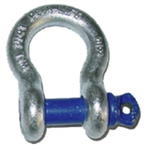 BLUEPIN 3/4 inch Jeep D-SHACKLE - GALVANIZED (SINGLE) (4X4 RECOVERY)