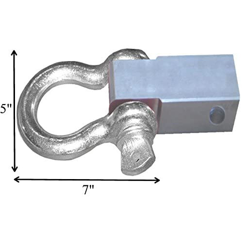 The Big One! MEGA SHACKLE BRACKET (steel) & LOCKABLE PIN (with 1 inch MEGA D-shackle) (OFF-ROAD RECOVERY)