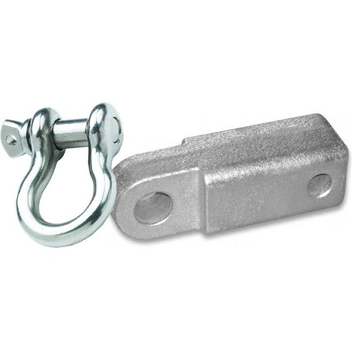 2 inch Steel Receiver Bracket w/ STAINLESS STEEL D-Shackle & Locking Hitch Pin (OFF-ROAD RECOVERY)