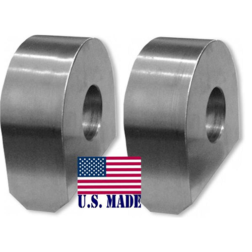 U.S. made WELD-ON BUMPER SHACKLE MOUNTS - MACHINED (PAIR) (OFF-ROAD RECOVERY)