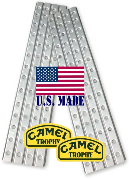Camel Trophy-Style Sand Ladders (XL) - With Jumbo Camel Trophy Decals (OFF-ROAD RECOVERY)