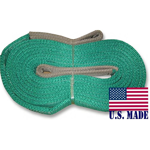 U.S. made XD RECOVERY STRAP - TWO-PLY (2 inch X 20 ft) (OFF-ROAD RECOVERY)