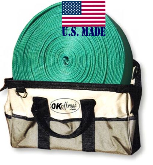 U.S. made XD SNATCH STRAP (4 inch X 30 ft) w/ HD Carry Bag (OFF-ROAD RECOVERY)