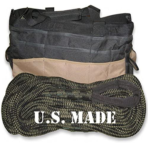 U.S. made 5/8 inch X 20 ft "CAMO" Safe-T-Line Kinetic SNATCH ROPE with Heavy-Duty Carry Bag - UTV/ATV VEHICLE RECOVERY