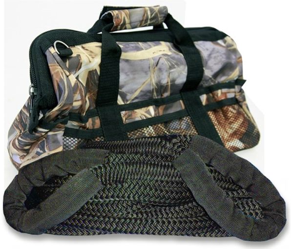 U.S. made Safe-T-Line Kinetic BRIDLE/EXTENSION Rope - 1 inch X 10 ft with Heavy-Duty Carry Bag (4X4 VEHICLE RECOVERY)