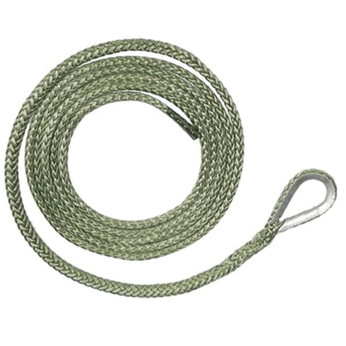 U.S. made AMSTEEL BLUE PLOW ROPE 3/16 inch x 12 ft (5,400 lb strength) (VEHICLE RECOVERY)