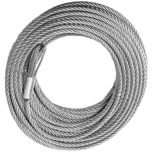 WINCH CABLE - GALVANIZED - 3/16 inch X 50 ft (4,200 lb strength) (VEHICLE RECOVERY)