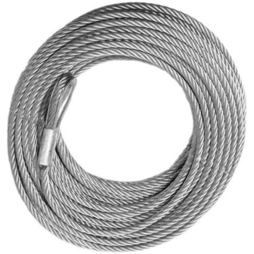 WINCH CABLE - GALVANIZED - 5/16 inch X 25 ft (9,800lb strength) (4X4 VEHICLE RECOVERY)