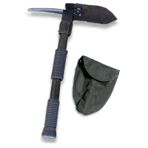 FOLDING PICK & SHOVEL - with canvas holder (4X4 OFF-ROAD VEHICLES)