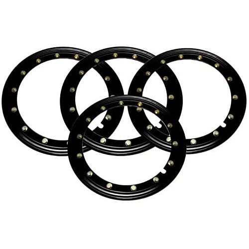 Simulated Beadlock Rings 15 inch - BLACK (Set of 4)