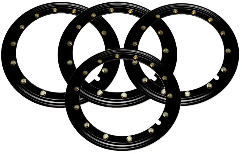 Simulated Beadlock Rings 16 inch - BLACK (Set of 4)