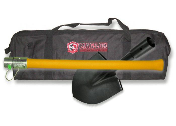 Camper's Mag-Lok LONG-HANDLE Shovel w/ Storage/Carry Bag