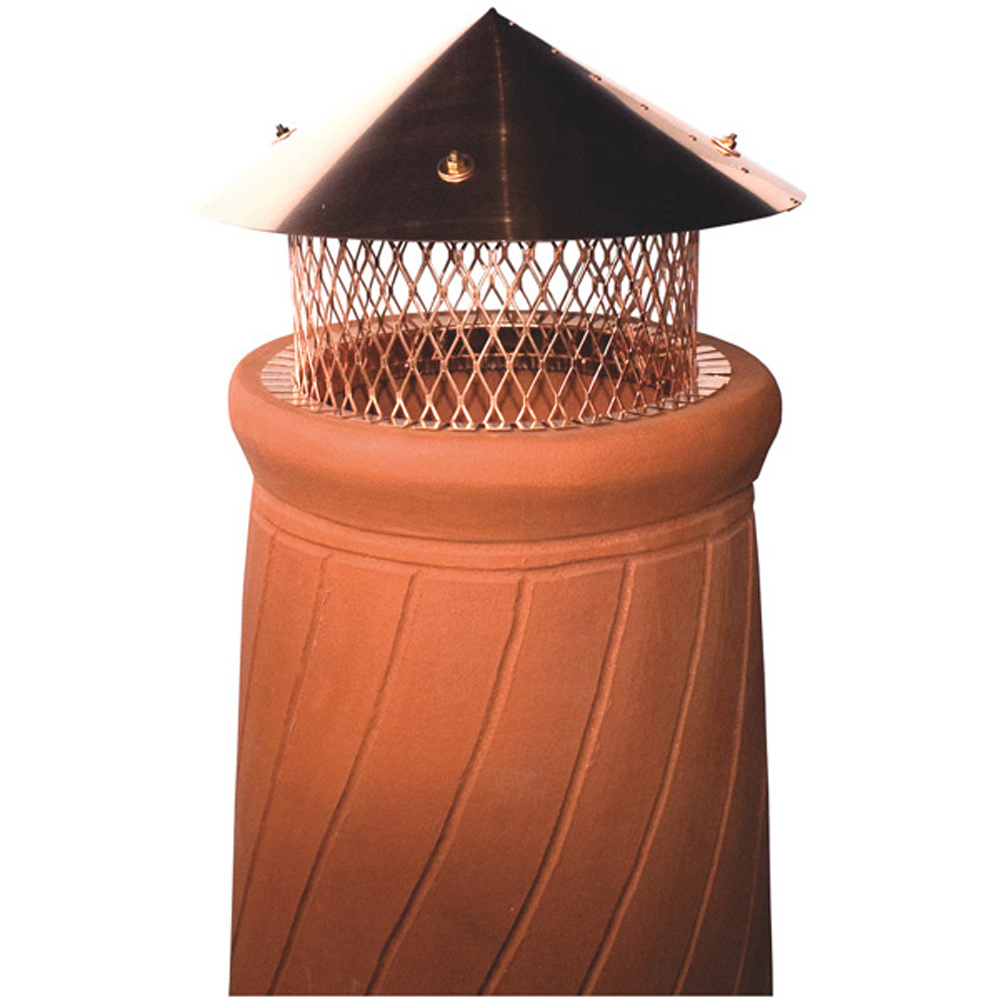 (DS) PROD - (Need Pot ID) PTCPCONE1012 - 10"-11 7/8"  Round Copper Pot Topper Cone Lid
