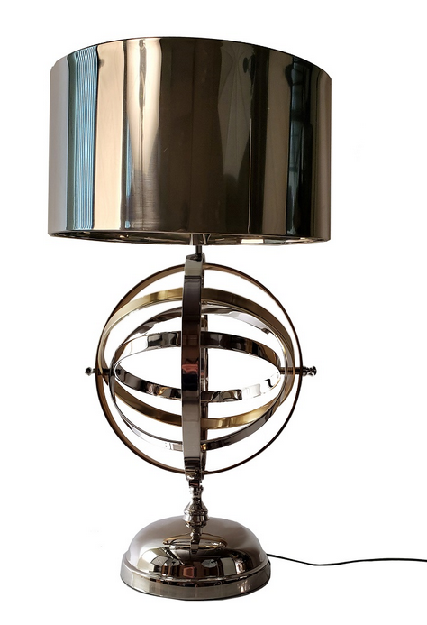 Aluminum Armillary Globe Table Lamp