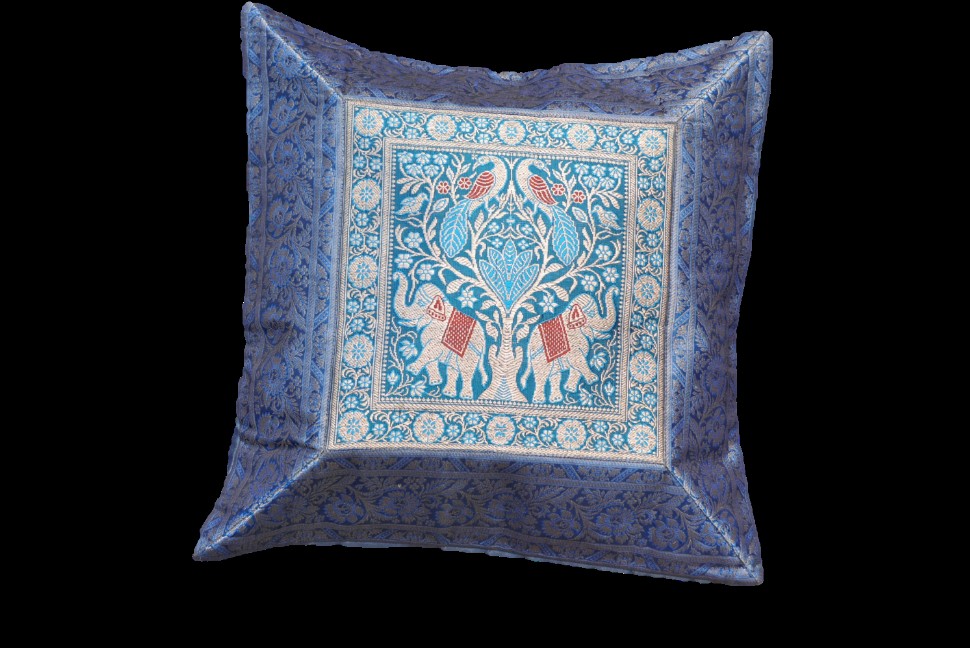 Brocade Silk Decorative Throw Pillow Case - Design 4
