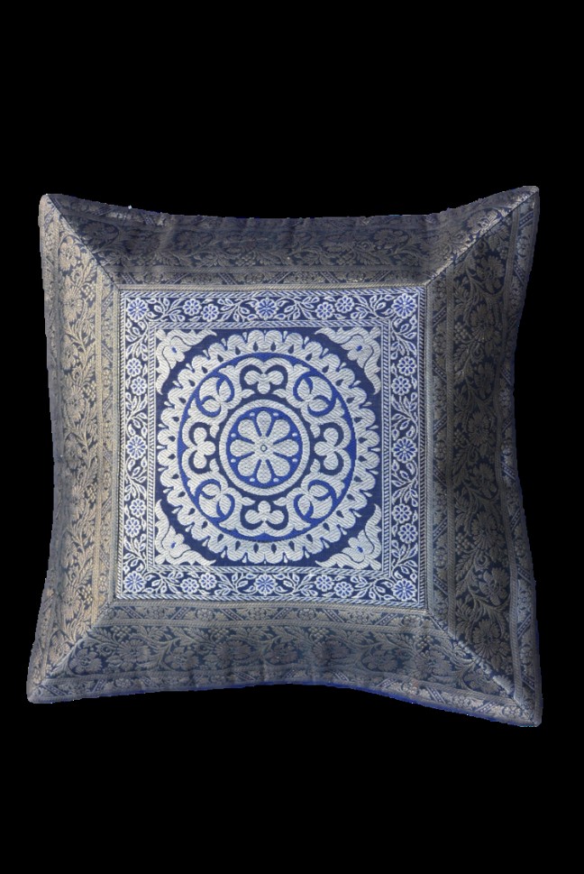 Brocade Silk Decorative Throw Pillow Case - Design 5