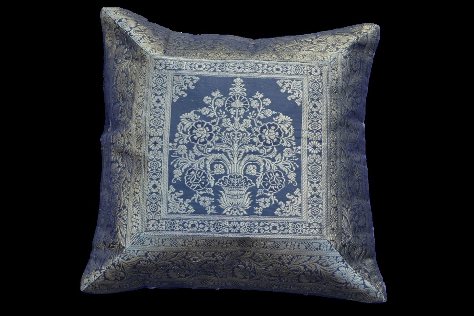 Brocade Silk Decorative Throw Pillow Case - Design 6