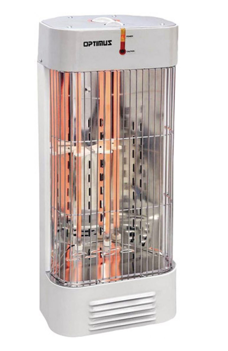 Optimus H5230 White Heater Tower Quartz With Thermostat 2 Heat