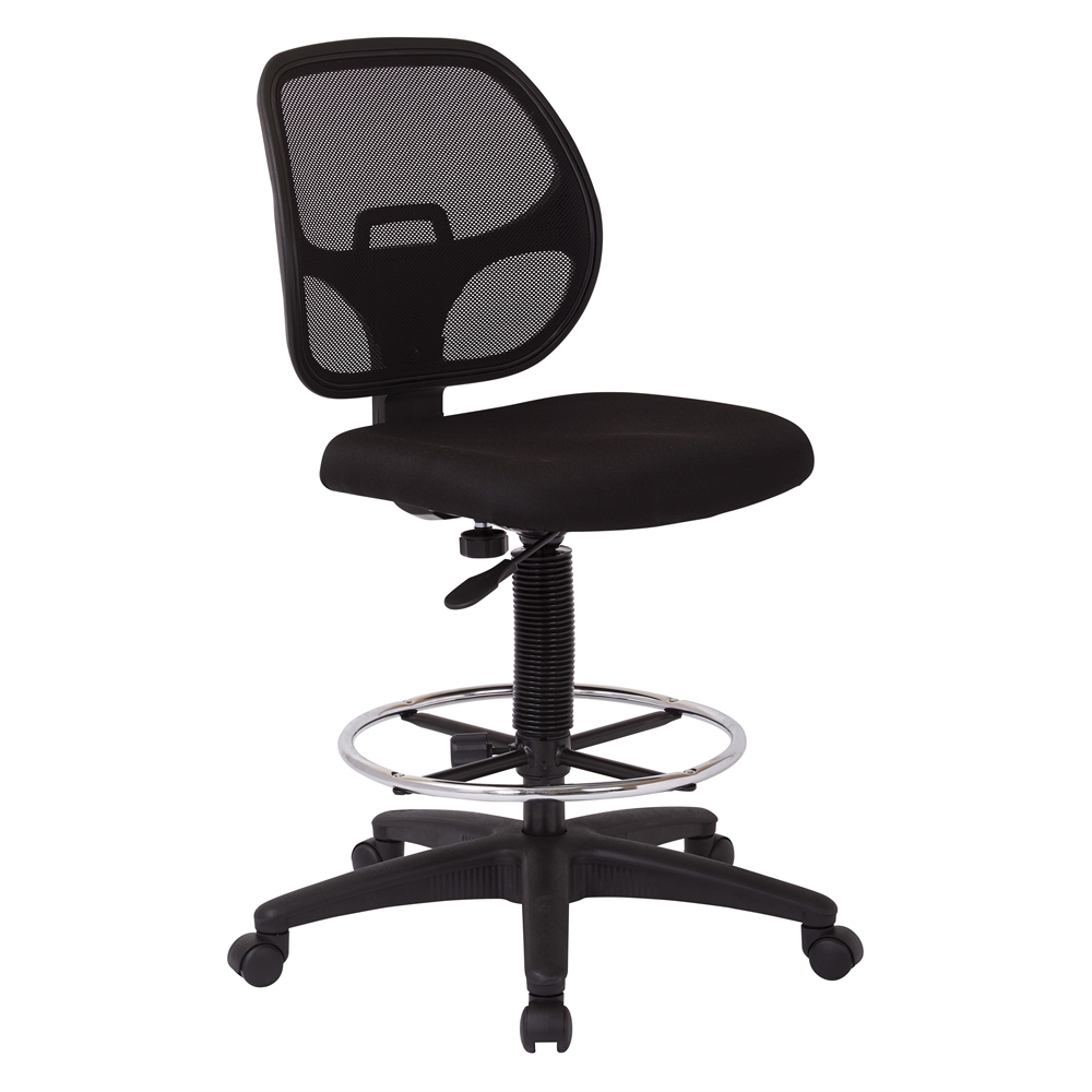 Deluxe Mesh Back Drafting Chair with 20" Diameter Foot ring