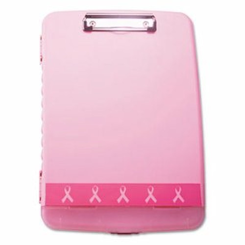 Officemate Slim Clipboard Storage Box - 11" - Pink - 1 Each